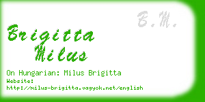 brigitta milus business card